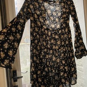 Boho Floral Mini Dress